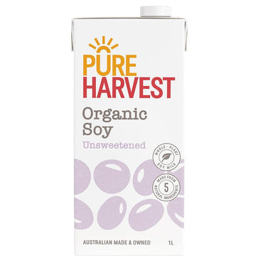 Pure Harvest Soy Milk Unsweetened 1L